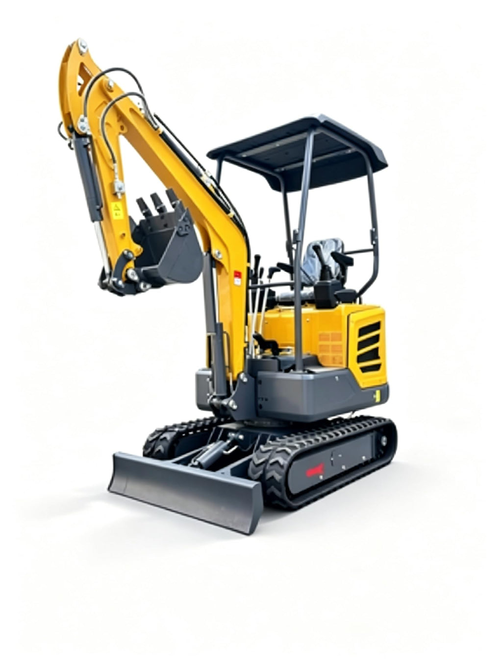 2 Ton Mini Excavator with Kubota Engine, High Horsepower Diesel Compact Crawler Digger for Construction & Farming