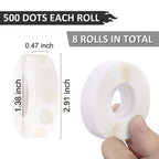 4000 Pcs Glue Points for Balloons, Removable, Double-Sided