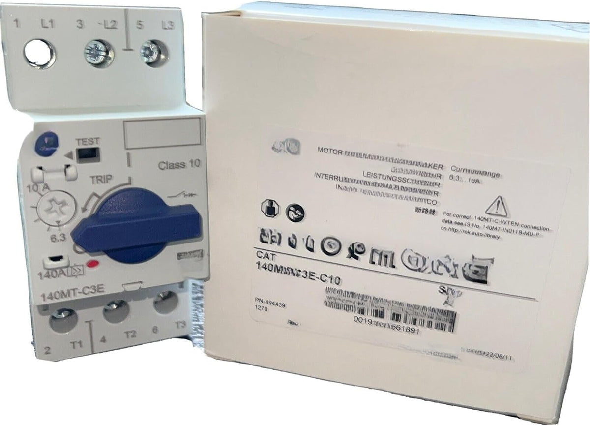 140MT-C3E-C10. Manual Motor Starter 6.3 -10 AMPS,Replacement for Allen Bradley OEM, Black, GLB9527