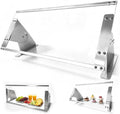Adjustable Sneeze Guard for Counter Acrylic with Aluminum Frame