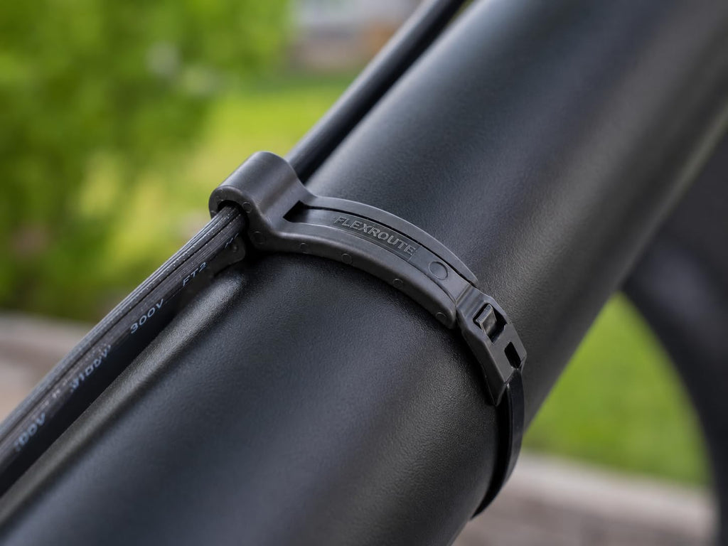 Rubber Cable Zip Tie Mounts Base Kit, Outdoor UV Resistant Black Nylon Cable Tie Heavy Duty, Rugged Durable Reusable