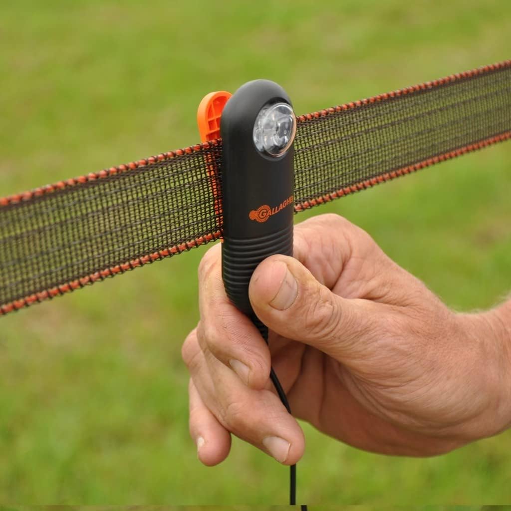Live Fence Indicator | Detects Electric Fence Energizer Pulse | Visible LED Light Indicator Alert Device That Clips