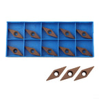10pcs VCMT160404 Carbide Inserts