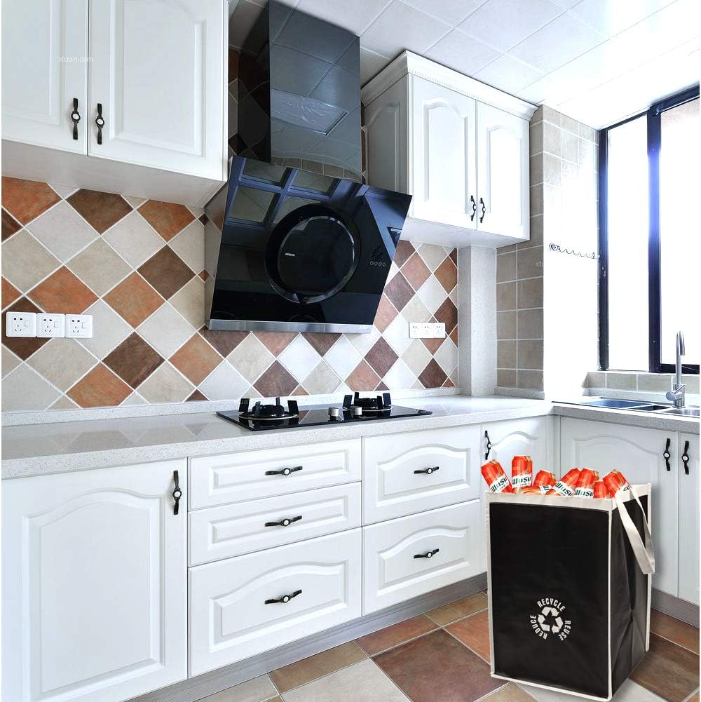 Recycle Waste Bin for Kitchen Home Trash Sorting Bins Bag Base Plate Organizer Waterproof Baskets Container