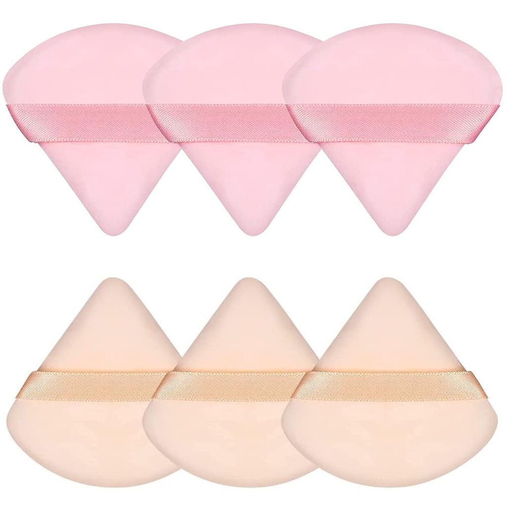 6 Pcs Powder Puffs, Triangle Makeup Sponge Makeup Tool