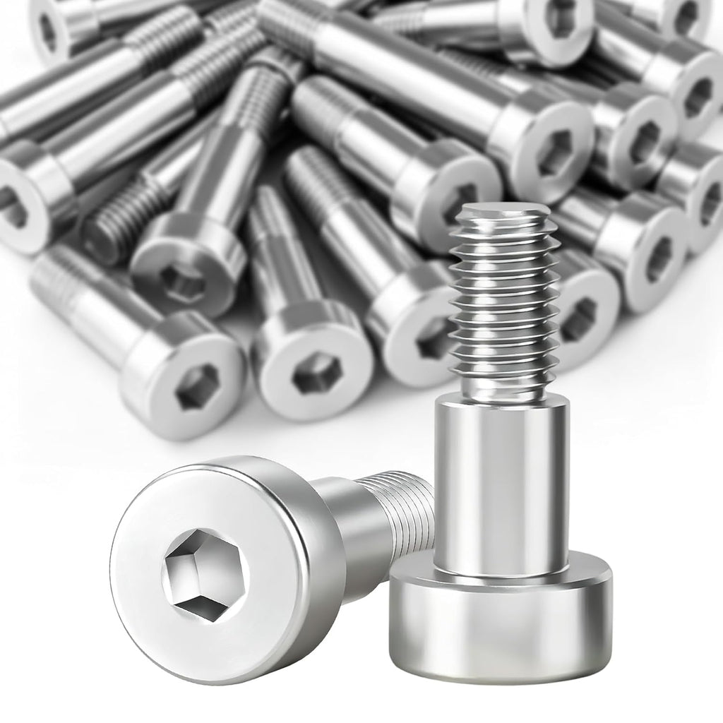 60pcs 304 Stainless Steel Shoulder Bolt M3 4mm Dia 5mm Length