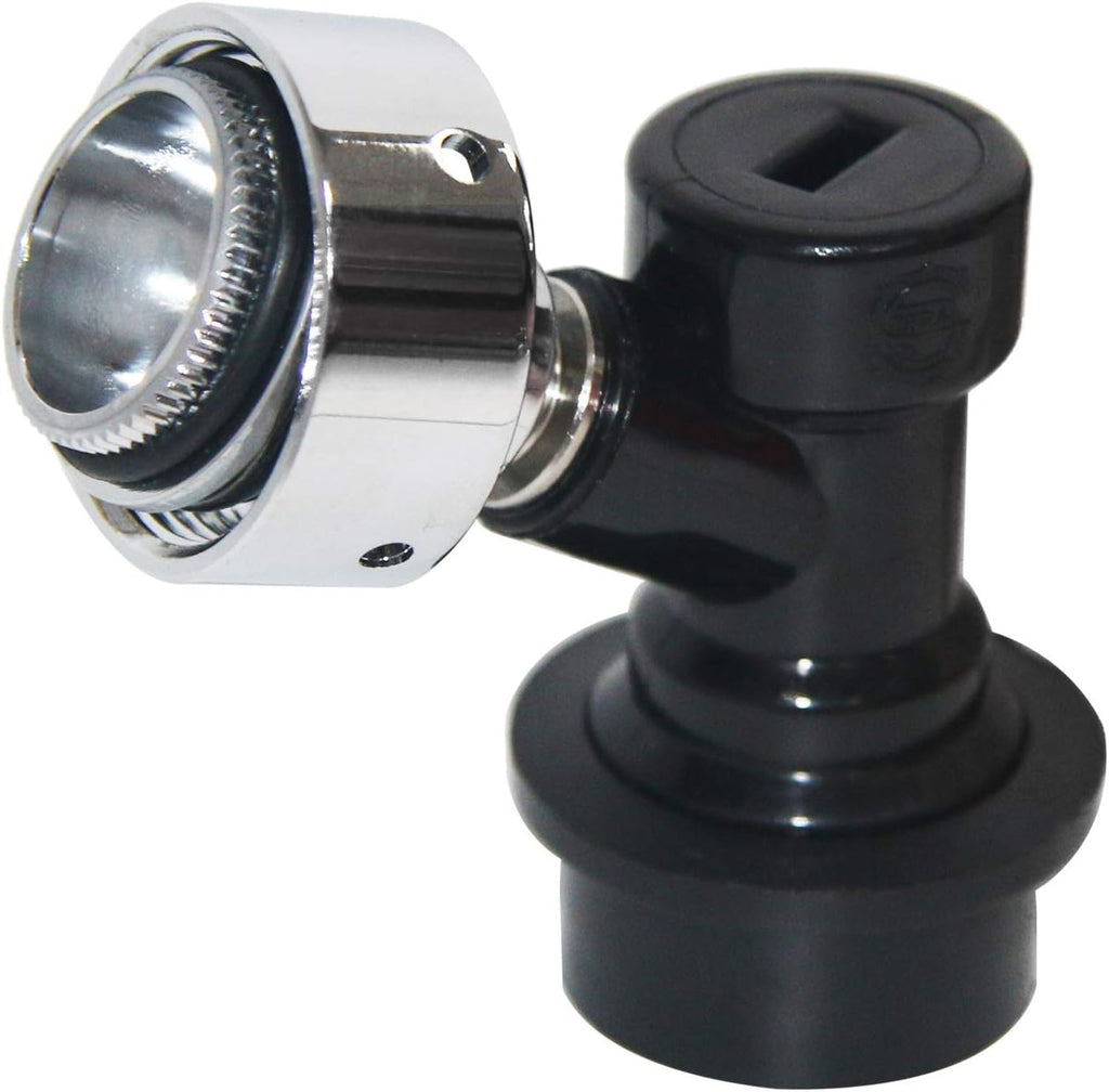 Corny Keg Disconnect Faucet Adapter - LUCKEG Brand Ball Lock Liquid Disconnect with Beer Keg Faucet Adapter 2 pcs for
