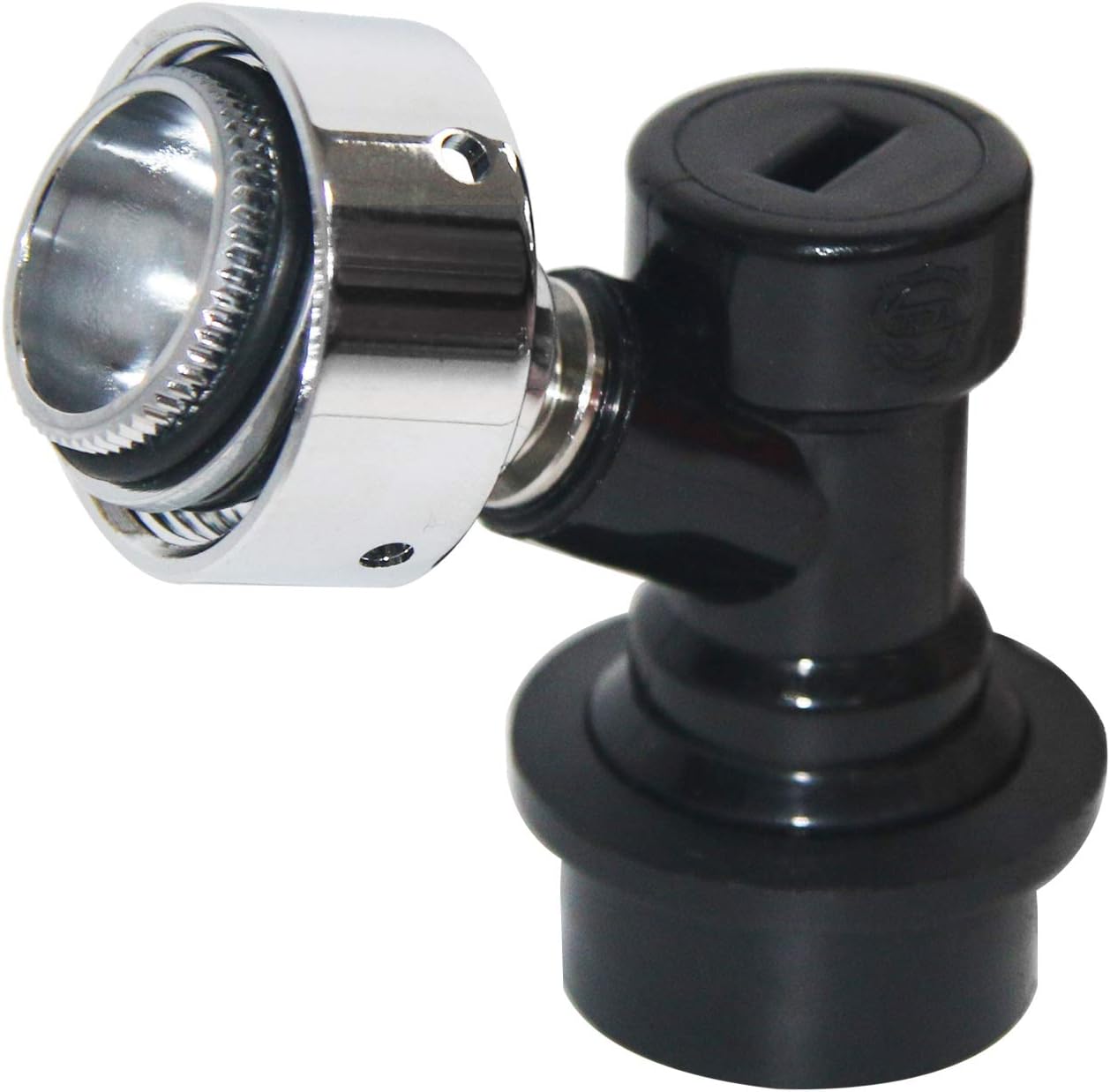 Corny Keg Disconnect Faucet Adapter - LUCKEG Brand Ball Lock Liquid Disconnect with Beer Keg Faucet Adapter 2 pcs for