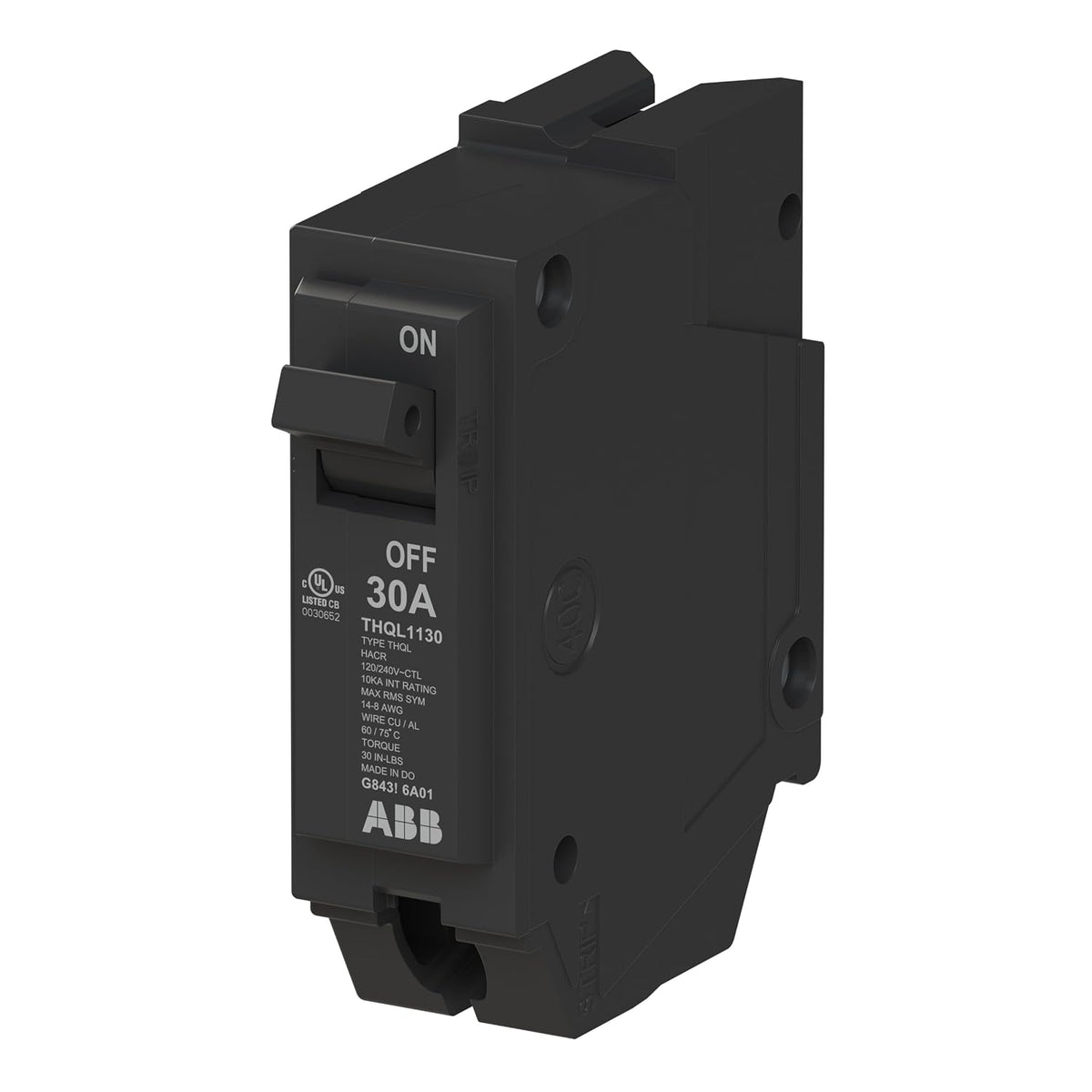 ABB Q-Line THQL1130 • Circuit Breaker • 30 Amp Single Pole