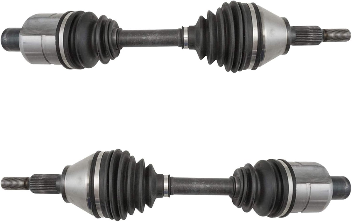 TRQ Front 2 Piece CV Axle Shaft Assembly Set