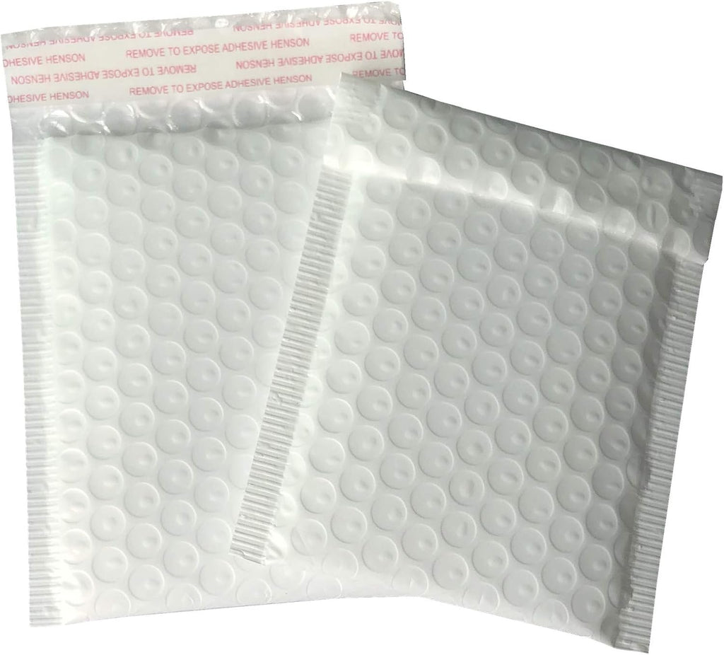 5x7 Inch White Poly Bubble Mailers Small Self-Sealing Shipping Bags 50 Pack