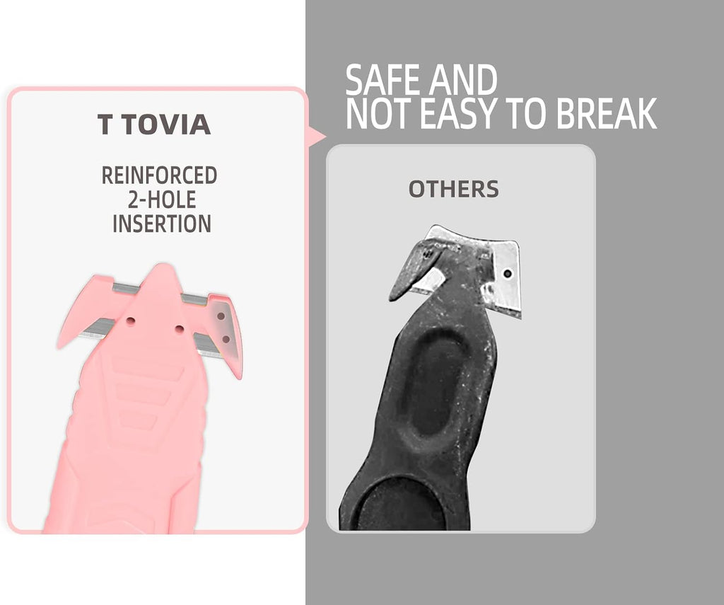 Safety Box Cutter Pink Utility Knife - 5 Pcs