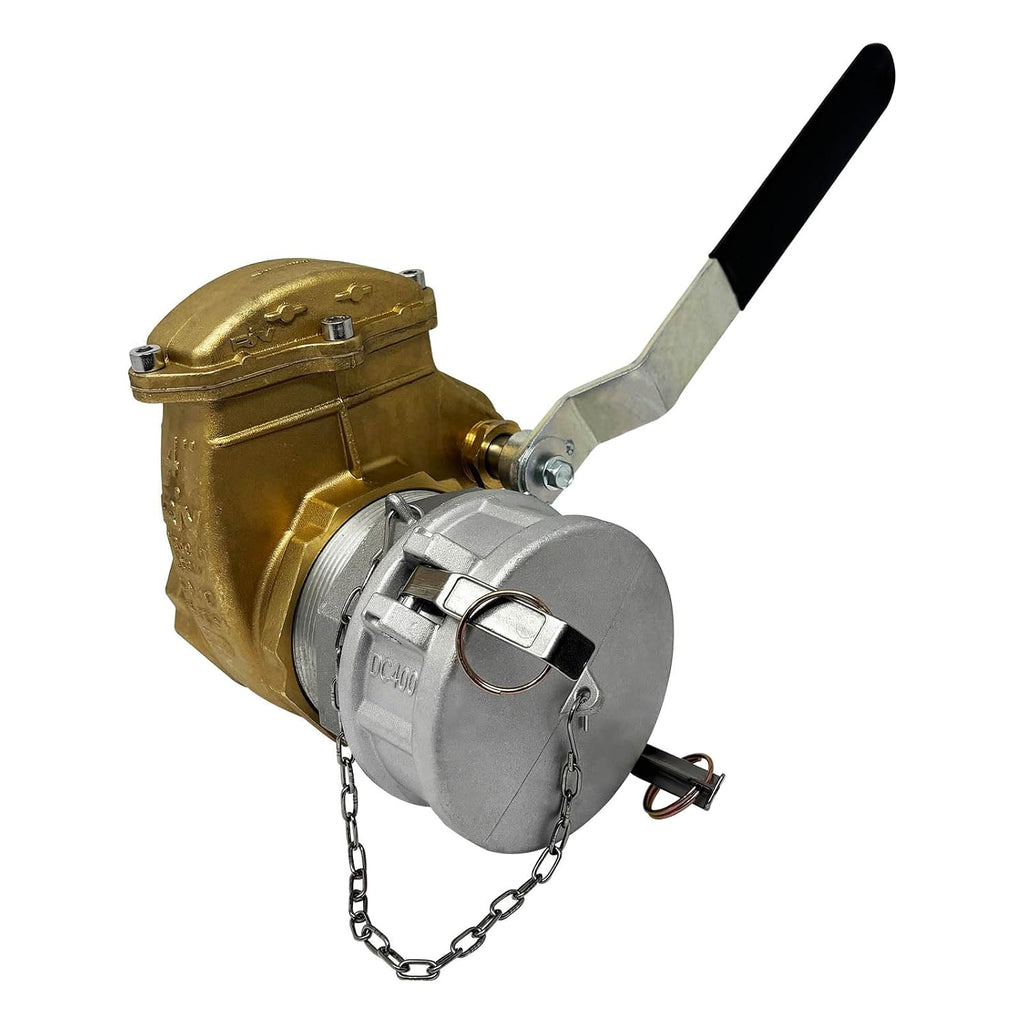 Gloxco 4" Brass Lever Gate Valve and Fitting Combo Kit (LGV-400-KIT)