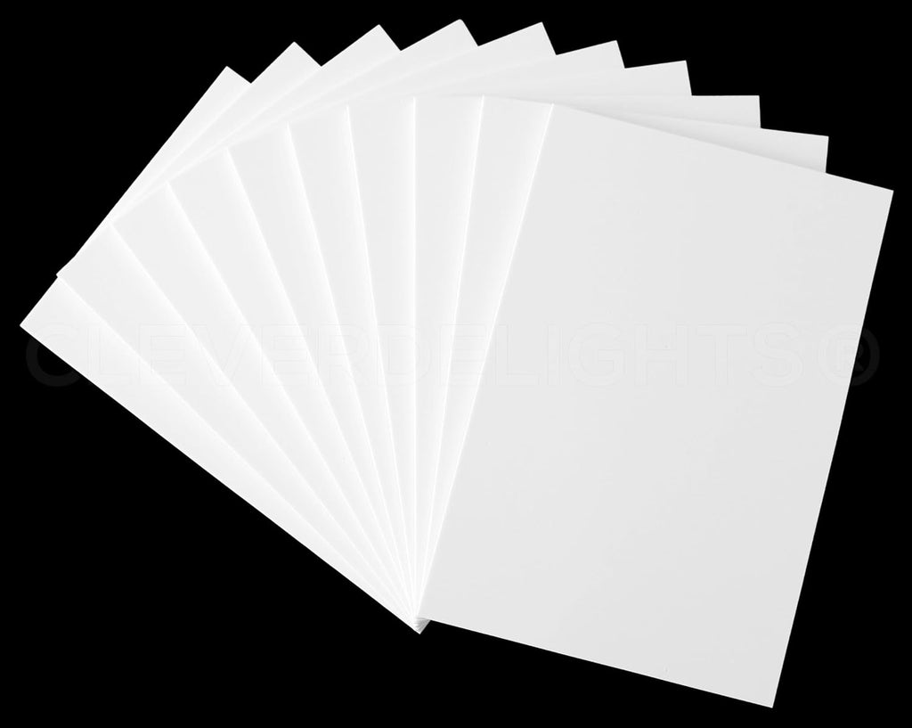 8 x 12 Inch White Foam Sheets - 10 Pack - 1/4" Extra Thick
