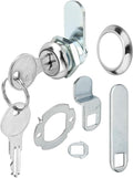 U 9941 5/8" Cam Lock, Diecast Drawer and Cabinet Lock for Prime-Line | 5/8” Length Cylinder Lock for 5/16” Max Panel