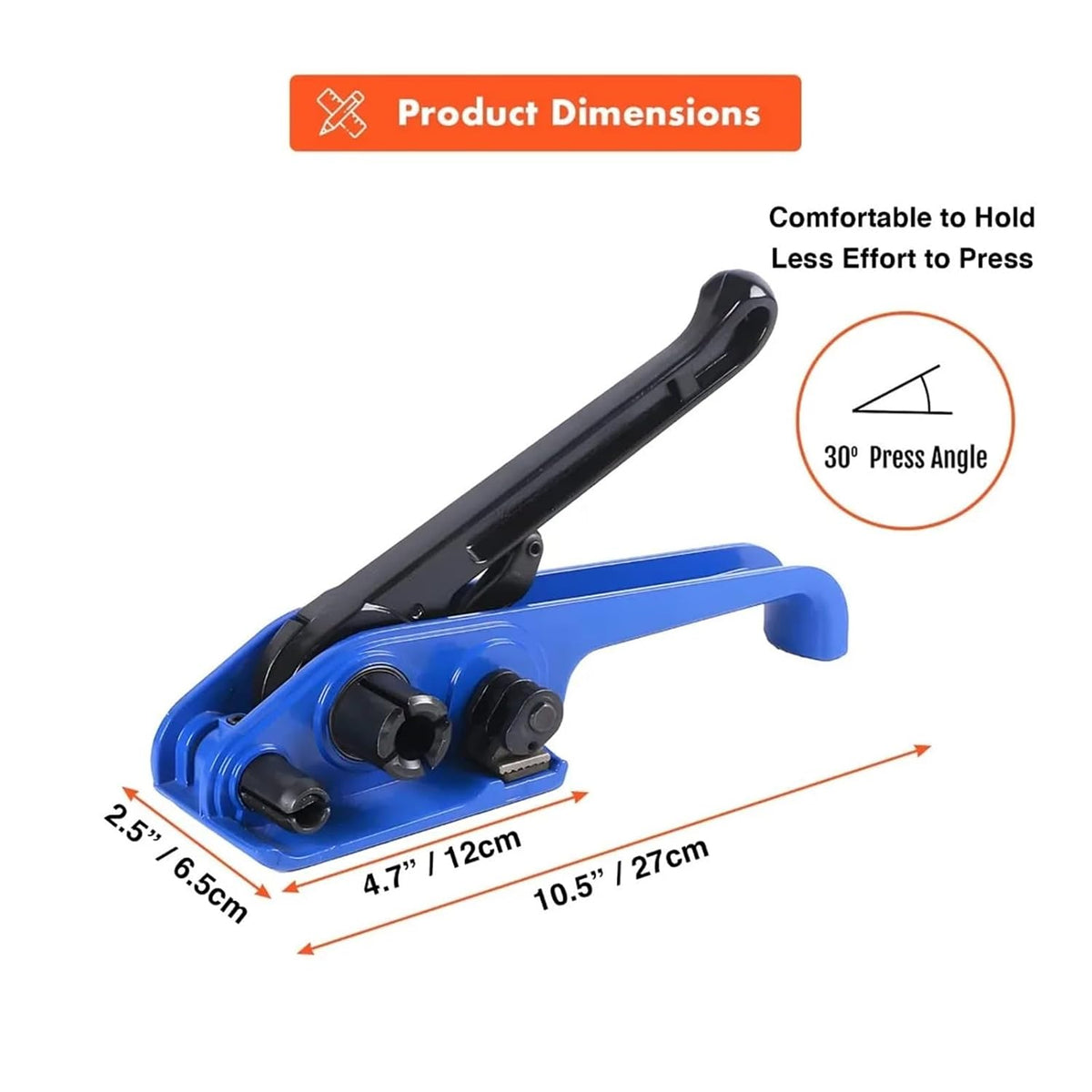 Strapping Machine, Strapping Machine, Heavy Duty Poly Tensioner & Cutter Manual Banding Tools Windlass for 16~19mm