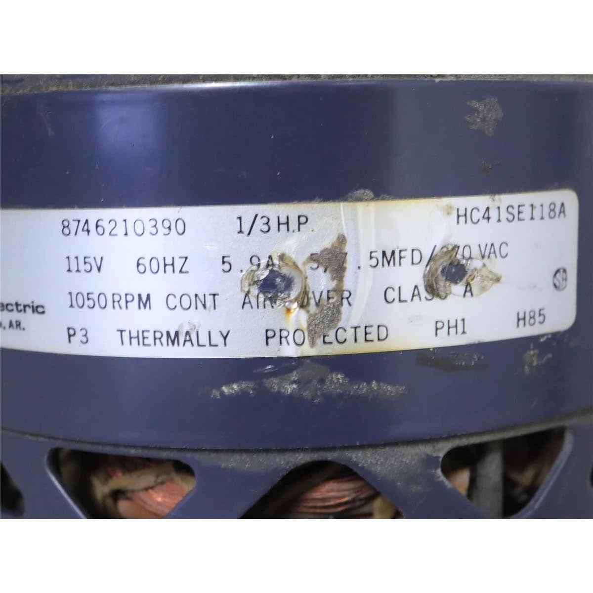 Replacement for Franklin Electric 8746210390 Furnace Blower Motor 1/3HP 115V 1050RPM HC41SE118A