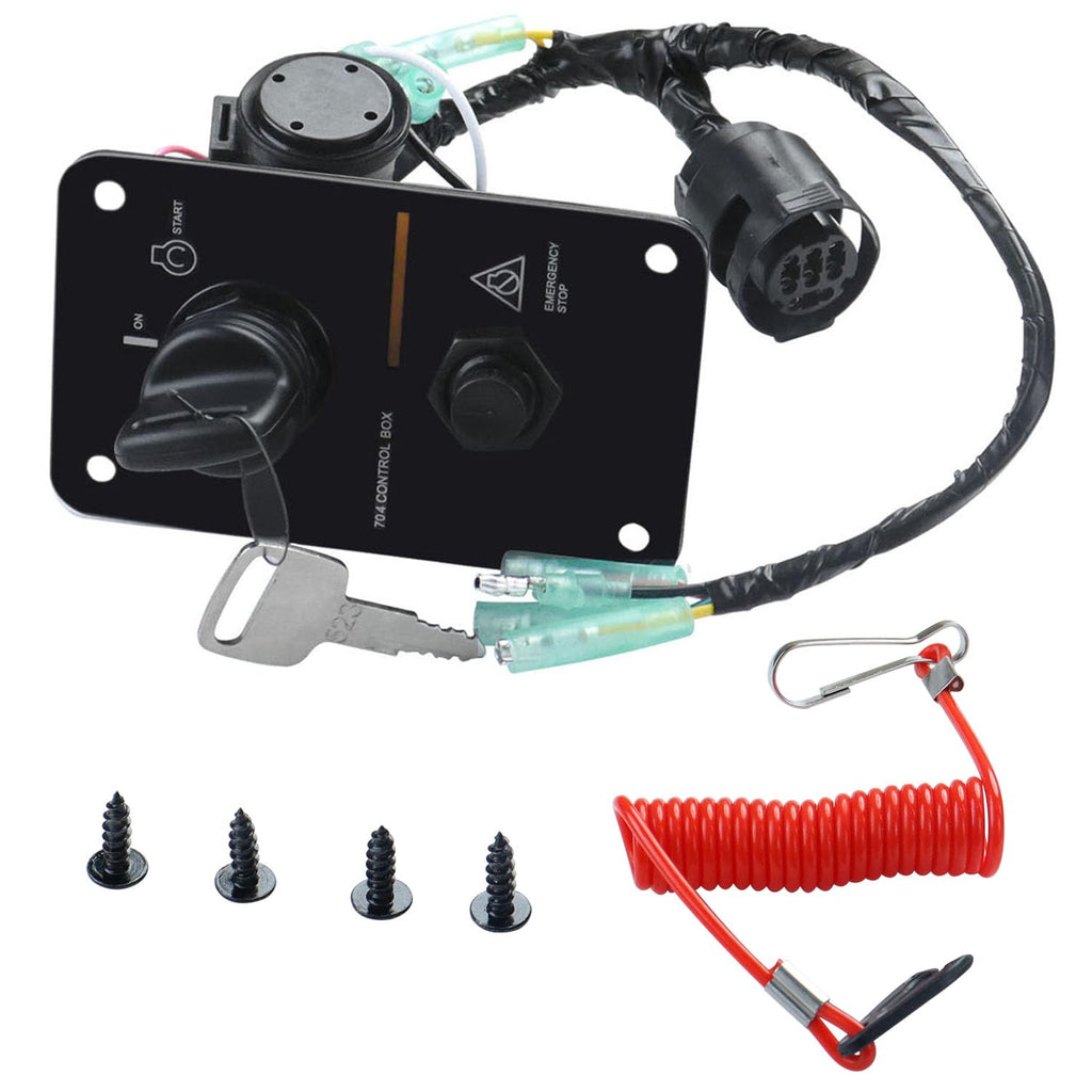 12V Single Key Switch Panel, Marine Engine Ignition Key Panel Assembly