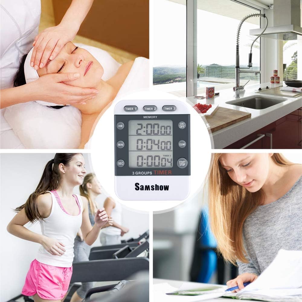 Digital Kitchen Timer, 3 Channels