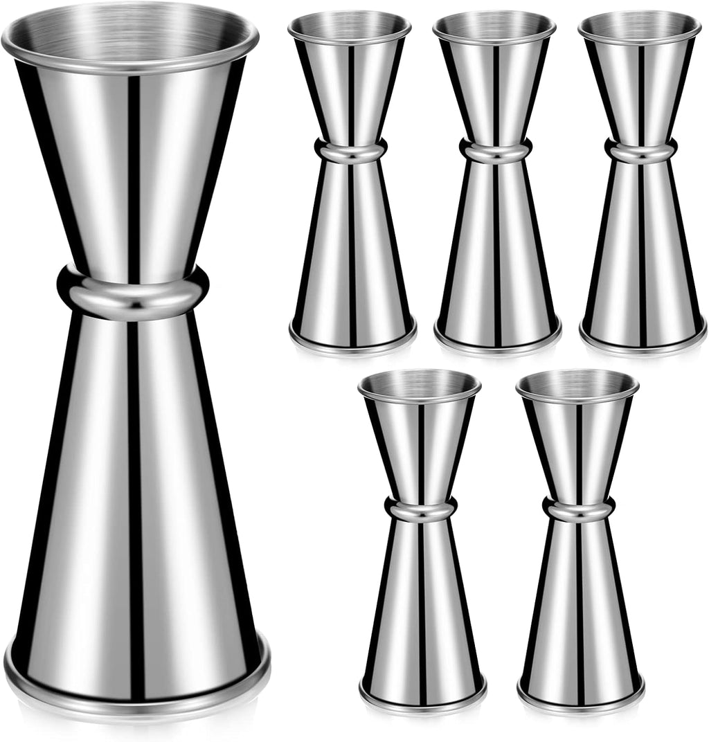 6 Pieces Jigger for Bartending, Double 2 oz 1 oz Cocktail Japanese