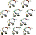 10 pair 8mm Micro Stepper Motor 2-Phase 4-Wire DC 5-6V with Connection line +gear