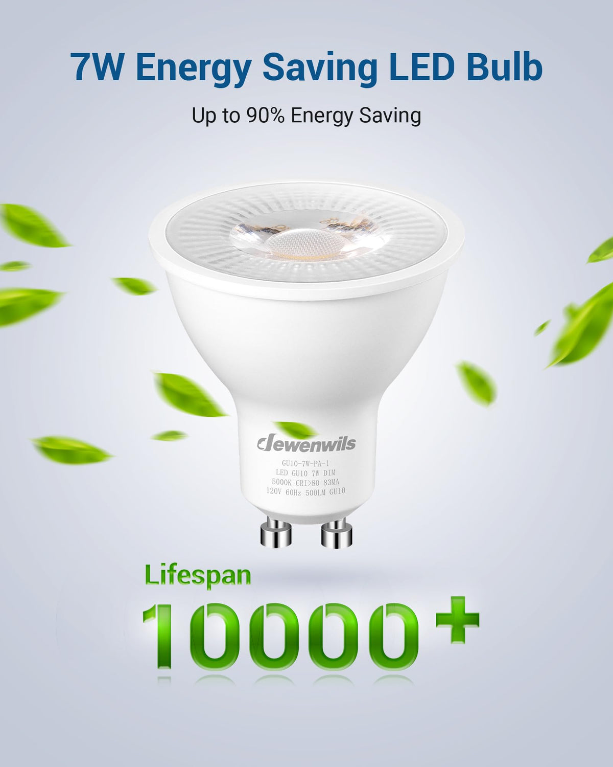 10-Pack GU10 LED Bulb Dimmable Replacement for Track Lighting