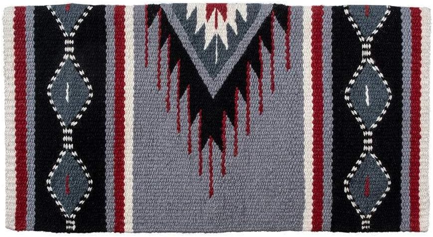Del Rio Saddle Blanket Turquoise/Black 36X34