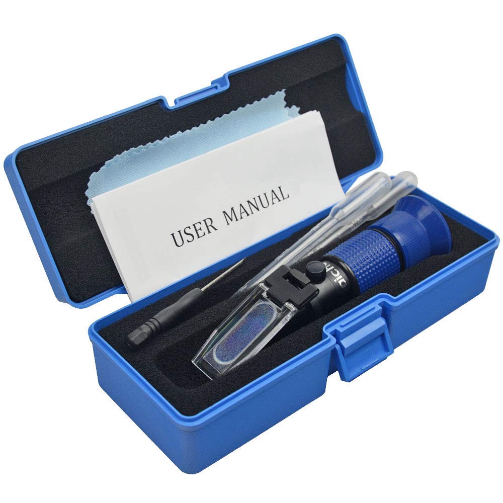 0-80% Brix Meter Refractometer for Measuring Sugar Content in Fruit, Honey, Maple Syrup and Other Sugary Drink, with