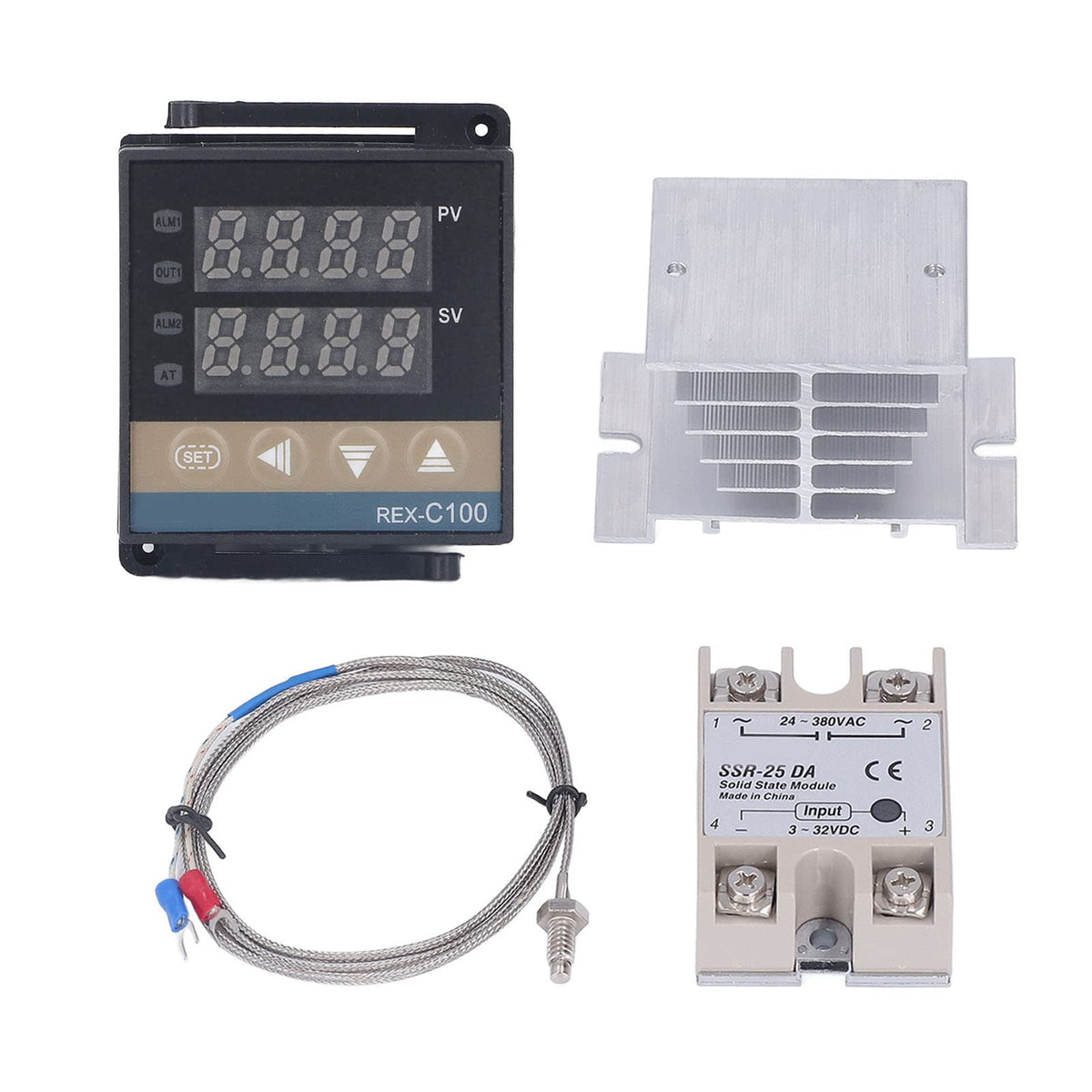 SENECESLI PID Temperature Controllers Kit 400℃ 100v 240v Precision (25A)