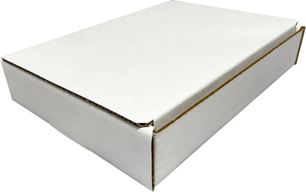 White Mailing Boxes, 50 Pack, 9" x 6.5" x 1.75"