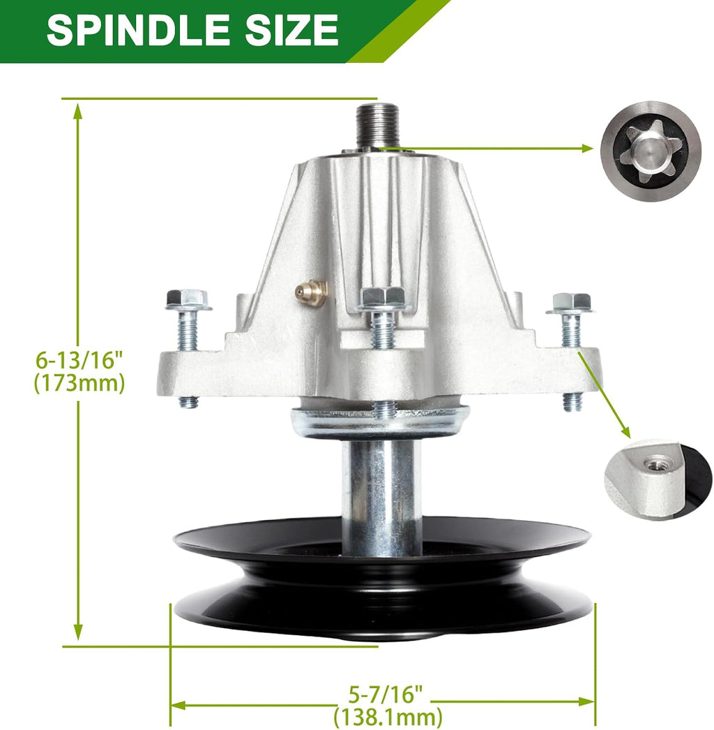 918-06978 618-06978 Spindle for Cub Cadet 54 Inch Deck 1Pack Not S‑shaft