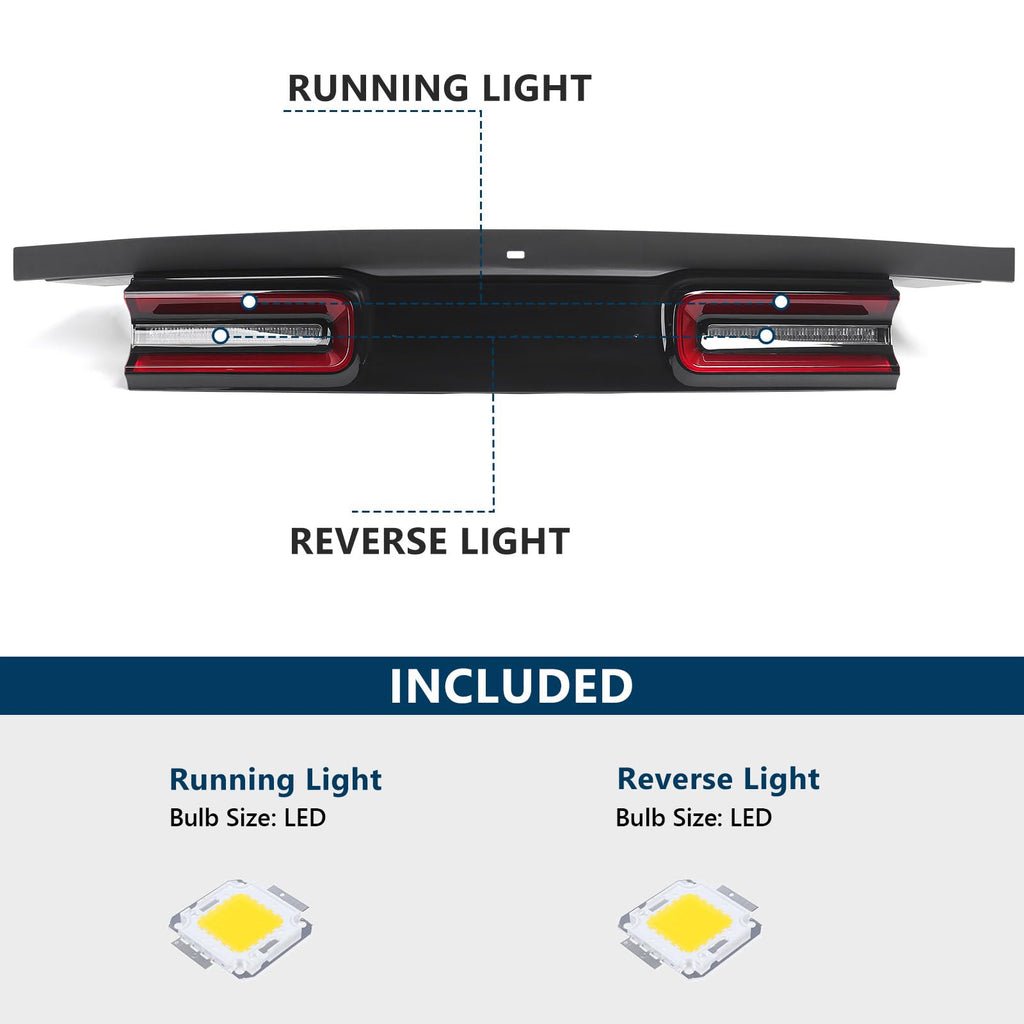 LED Tail Light for Dodge Challenger 2015-2023 Center Tailgate