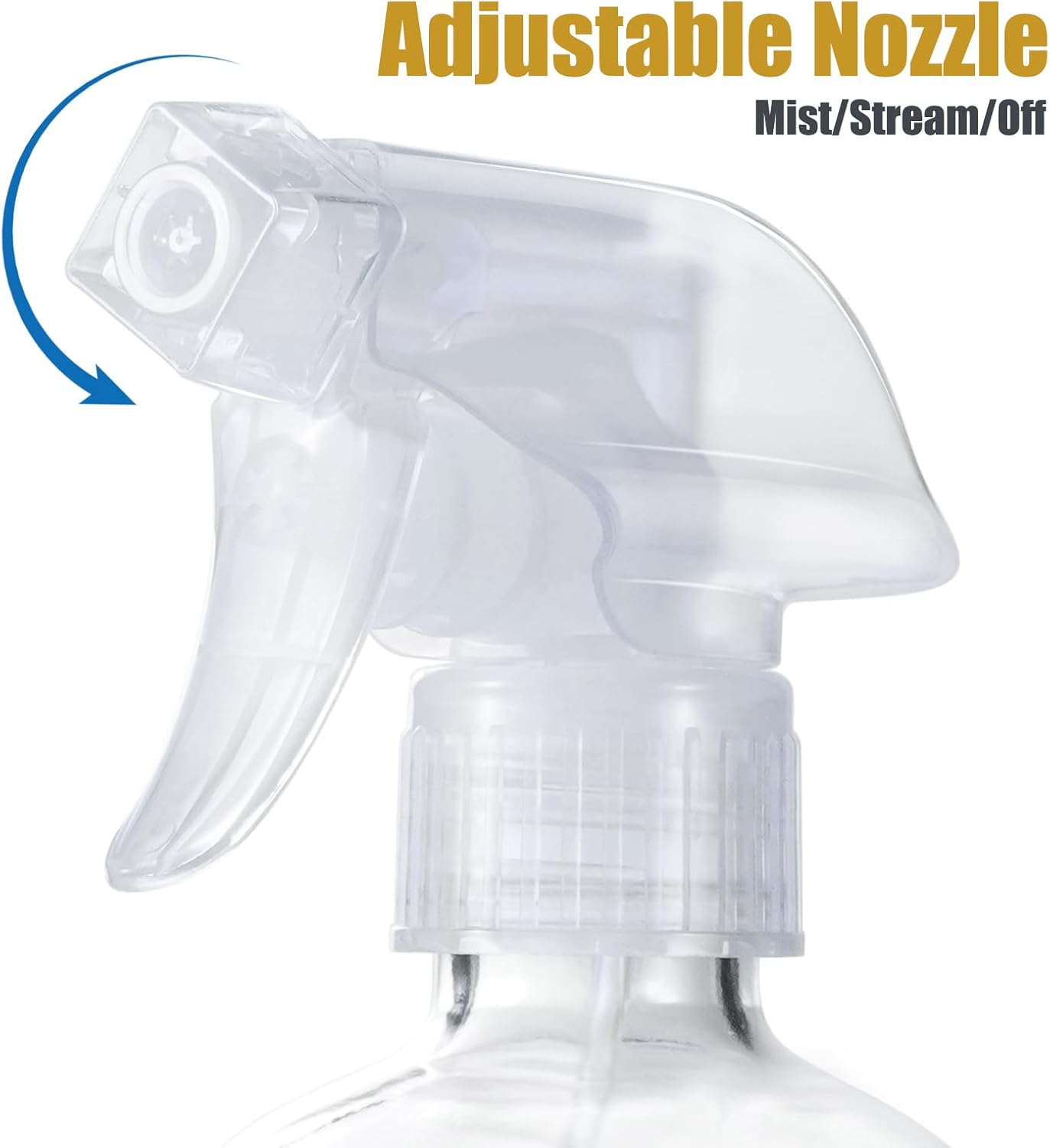 Glass Spray Bottles with Silicone Sleeve, 2 Pack16 oz Empty Refillable Containers with Adjustable Spray Nozzles