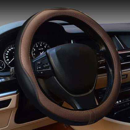 Gomass Car Steering Wheel Cover, Anti-Slip, Safety, Soft, Breathable, Heavy Duty, Thick, Full Surround, Sports Style