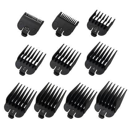 Clipper Guards Set Compatible with Wahl Clippers (Not for All Models), Clipper Guides Replacement - 1/16" to 1", 10
