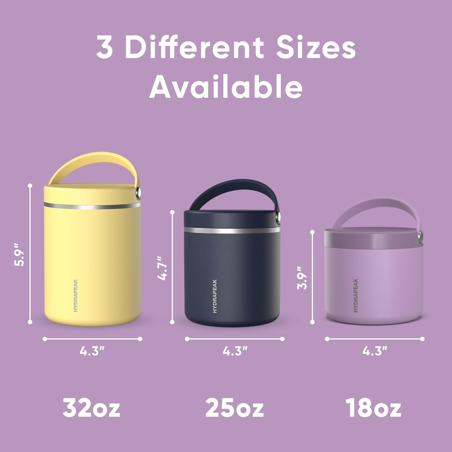 18oz Stainless Steel Vacuum Insulated Food Jar for Hot Food and Cold Food, Wide Mouth Leak-Proof Soup Jar for Adults