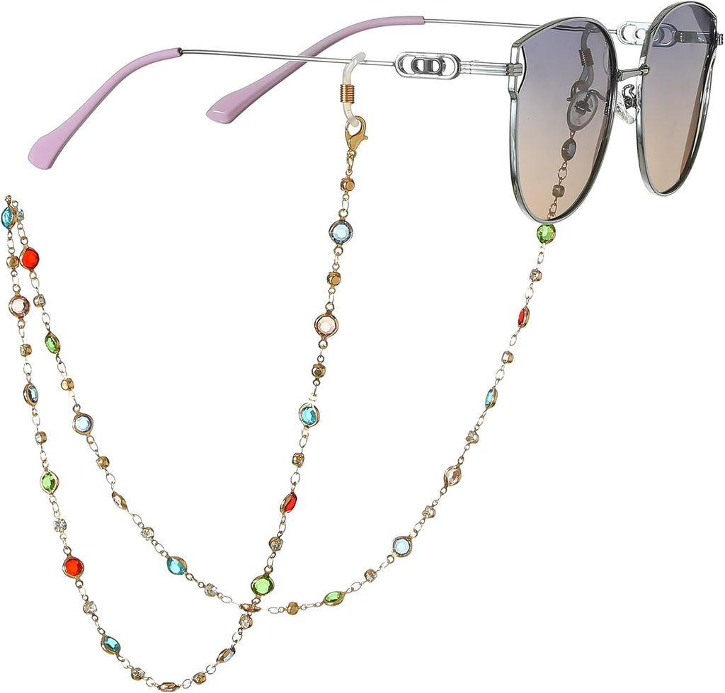 Eyeglasses Chain Holder, Beaded Neck Cord for Reading Glasses and Sunglasses, Women and Girls