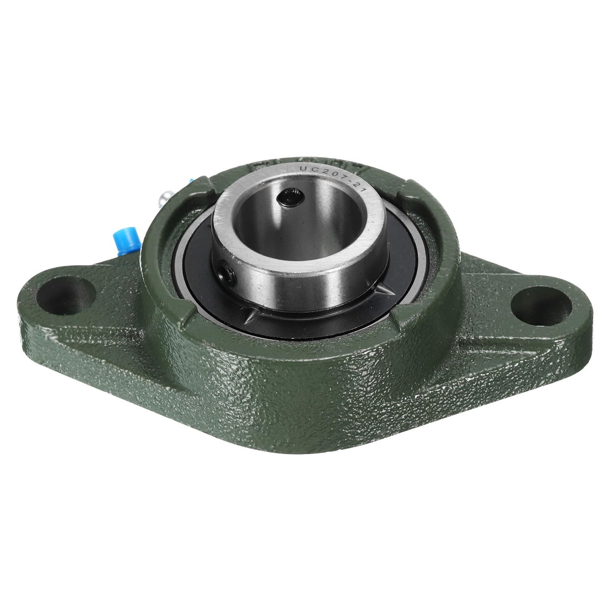 uxcell 2pcs UCFL207-21 Pillow Block Bearings 1-5/16 inch Bore Self Alignment, Solid Cast Iron Base Mounted Chrome Steel Bearings