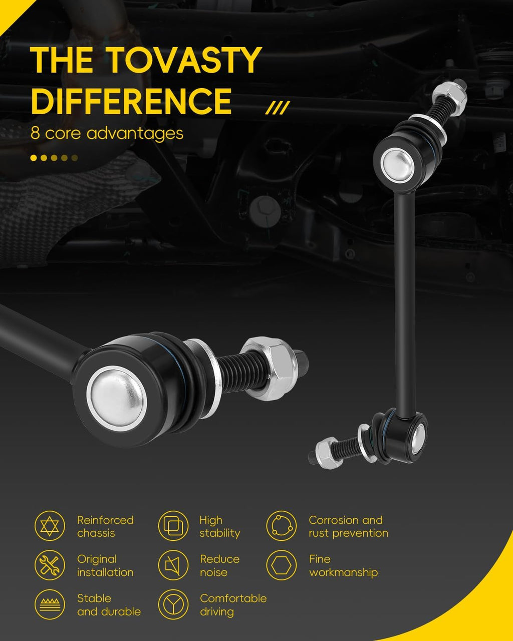 TOVASTY Front Sway Bar Links for Chrysler 300 2005-2019