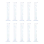 Plastic Graduated Cylinder, 250ml Measuring Cylinder, Test Tube Beakers, 2-Sided Metric Marking, Clear Hex Base for