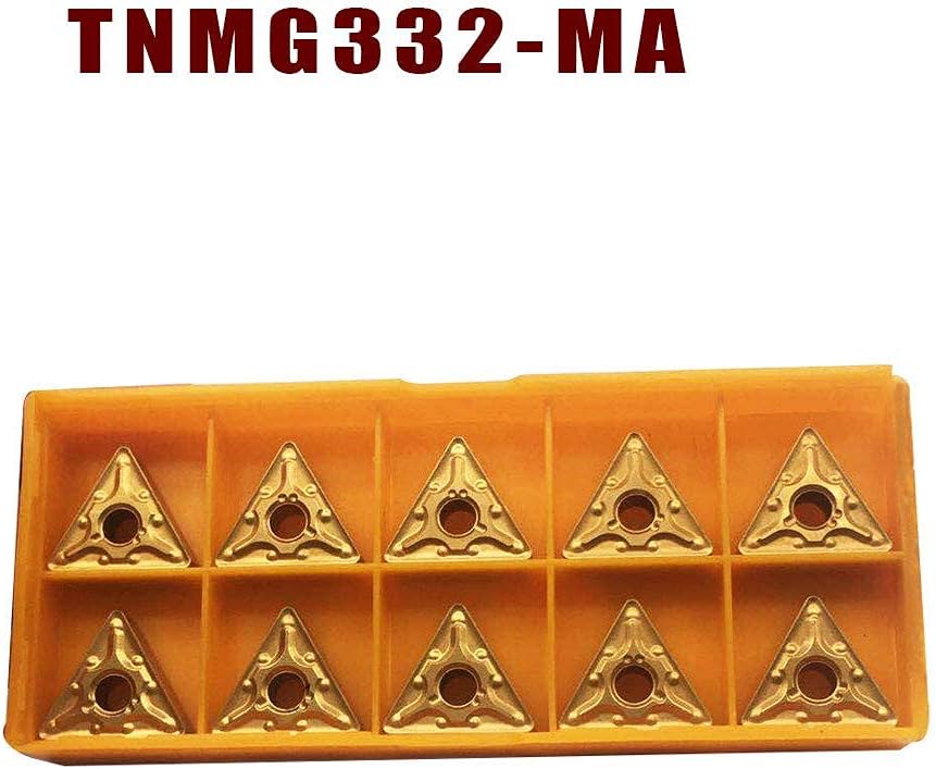 GBJ TNMG332-MA Carbide Inserts Turning inserts for Machining Stainless Steel, CVD Coating 10 Pcs per Box