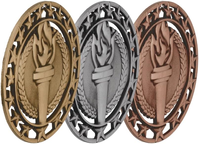 Hodges Award Medals - Gold, Silver, and Bronze Award Medals - 3 Pack | Award Medals