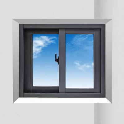 Aluminum Basement Windows Flush Mount Chicken Coop Window Lockable Horizontal Sliding Shed Windows with Tempered