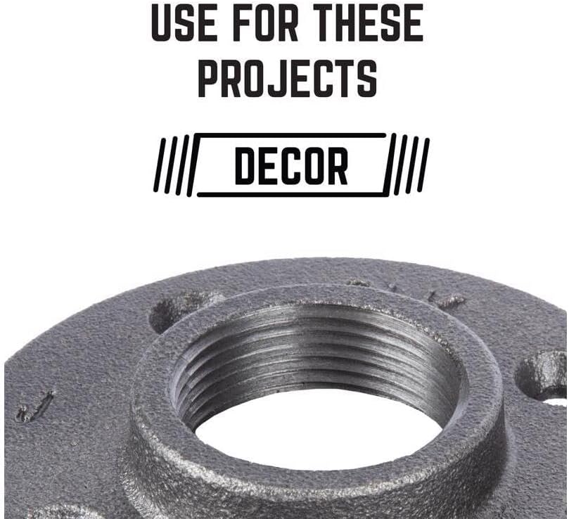 Black Pipe Fitting, Floor Flange, 1/4-In.