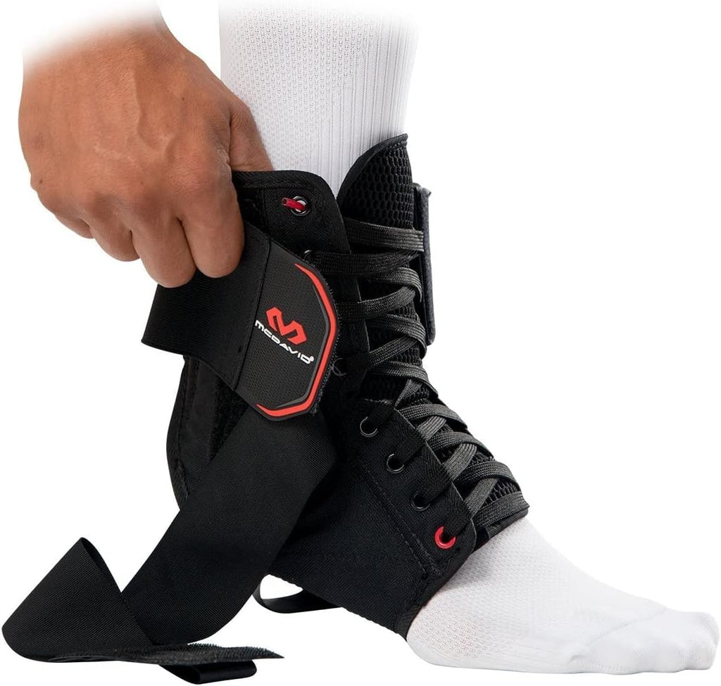 Lace-Up Ankle Brace for Men & Women, Ultralight Figure 8 Sprained Ankle Support with Side Stabilizers for Sports