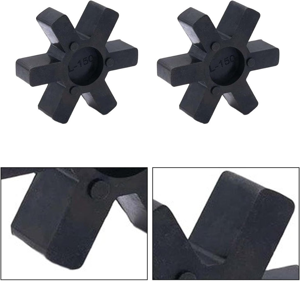 2-Pack L150 Jaw Coupling Insert, Black 3.7 Inch, for DIY Repair
