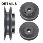 uxcell BK40-3/4 V-Belt Sheave 3/4" Bore, 3.95" OD, Single Groove Web Sheave