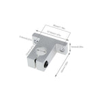 SING F LTD 4pcs SK12 Linear Shaft Support Bracket Mount 12mm CNC Linear Motion Ball Slide Units Rail Support Guide Shaft Bearing for 3D Printer Multi-axis Machine