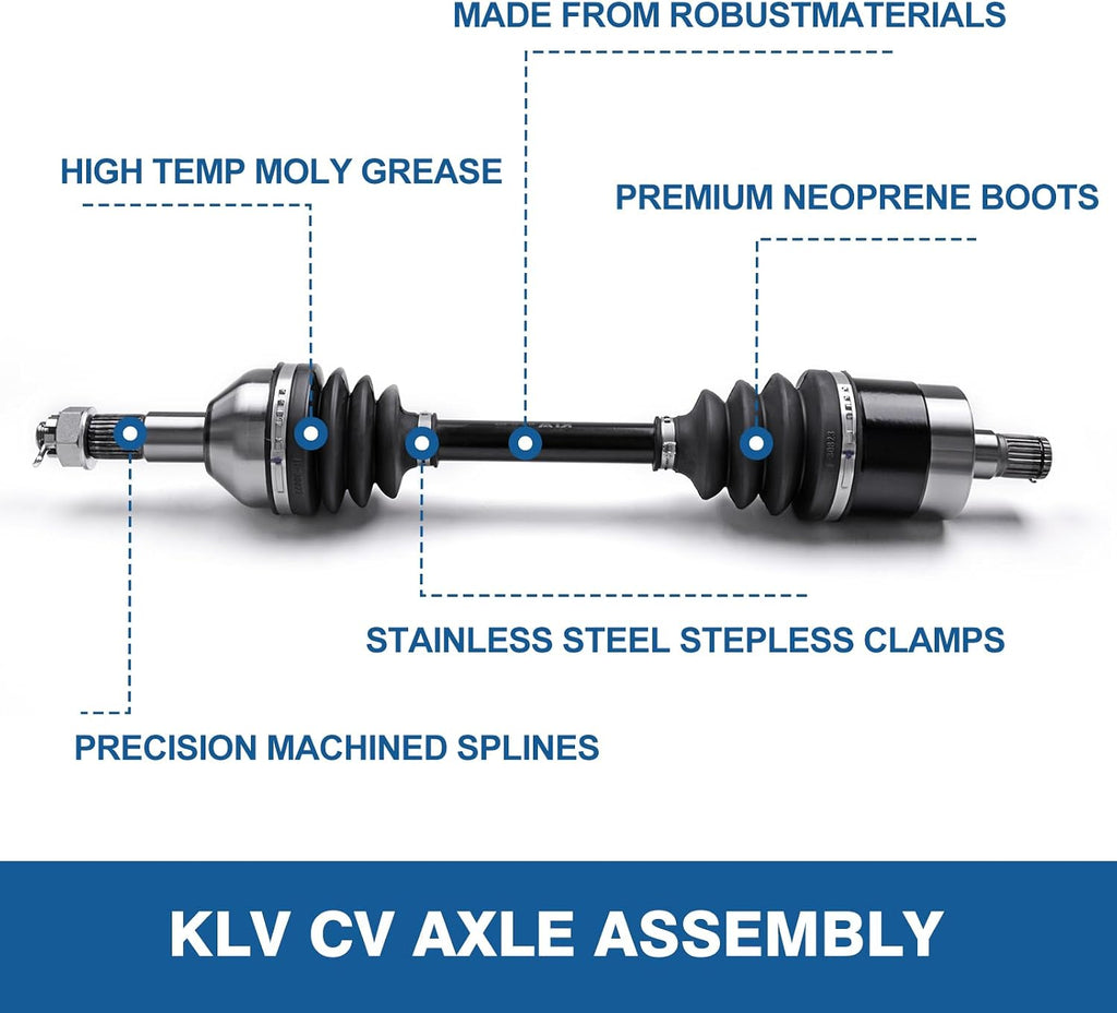 KLV Rear Left CV Axle 705502552 for 2019-2023 Can Am Maverick Sport 1000
