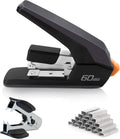 Effortless Heavy Duty Stapler, One Touch Stapling, Easy to Load Ergonomic Stapler, 60 Sheet Capacity, Includes 2000